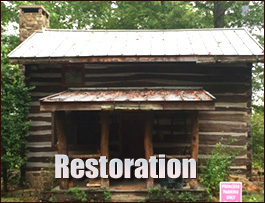 Historic Log Cabin Restoration  Melvin, Alabama
